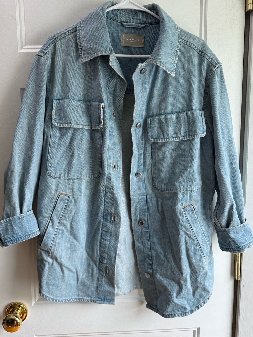 Everlane Light Blue Denim Utility Jacket